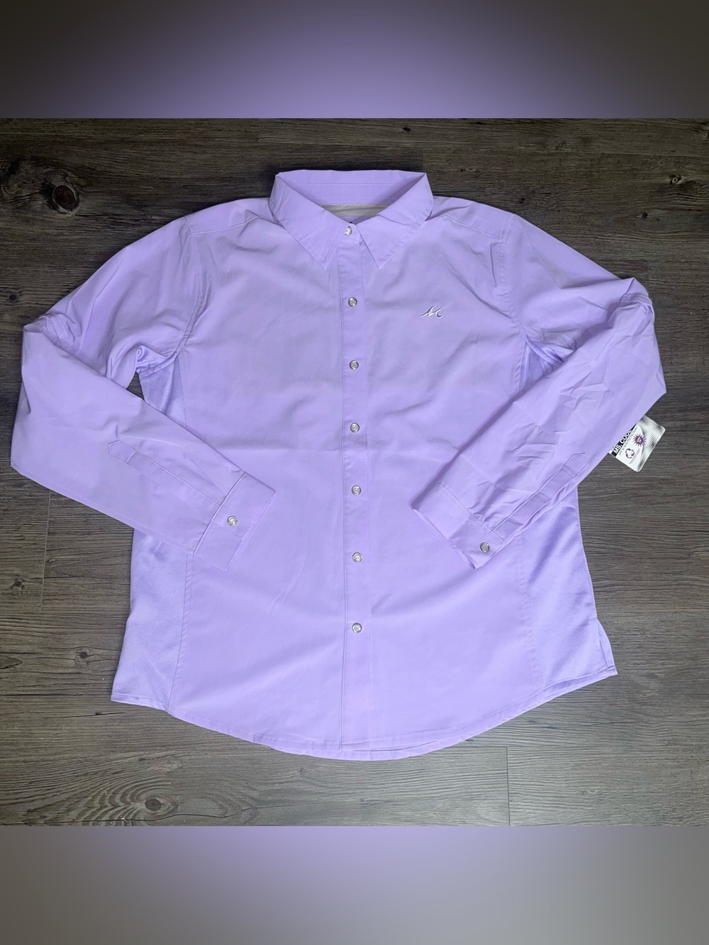 NWT Fishing Shirt M UPF 30 Sun Protection Utility Gorpcore Beach Coastal Pastel
